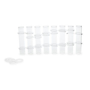 Hinged Tube Flower Vase & Arranger in Gift Box, Set of 8