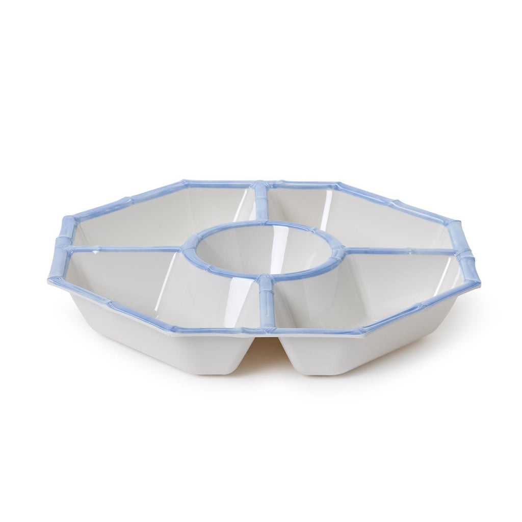 French Blue Bamboo Touch Chip and Dip