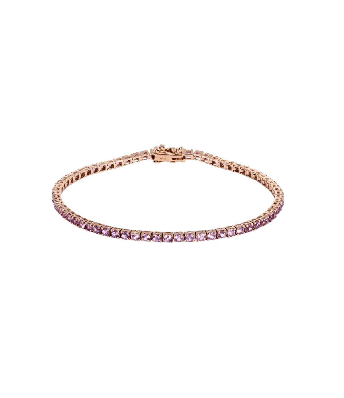 Pink Sapphire Tennis Bracelet