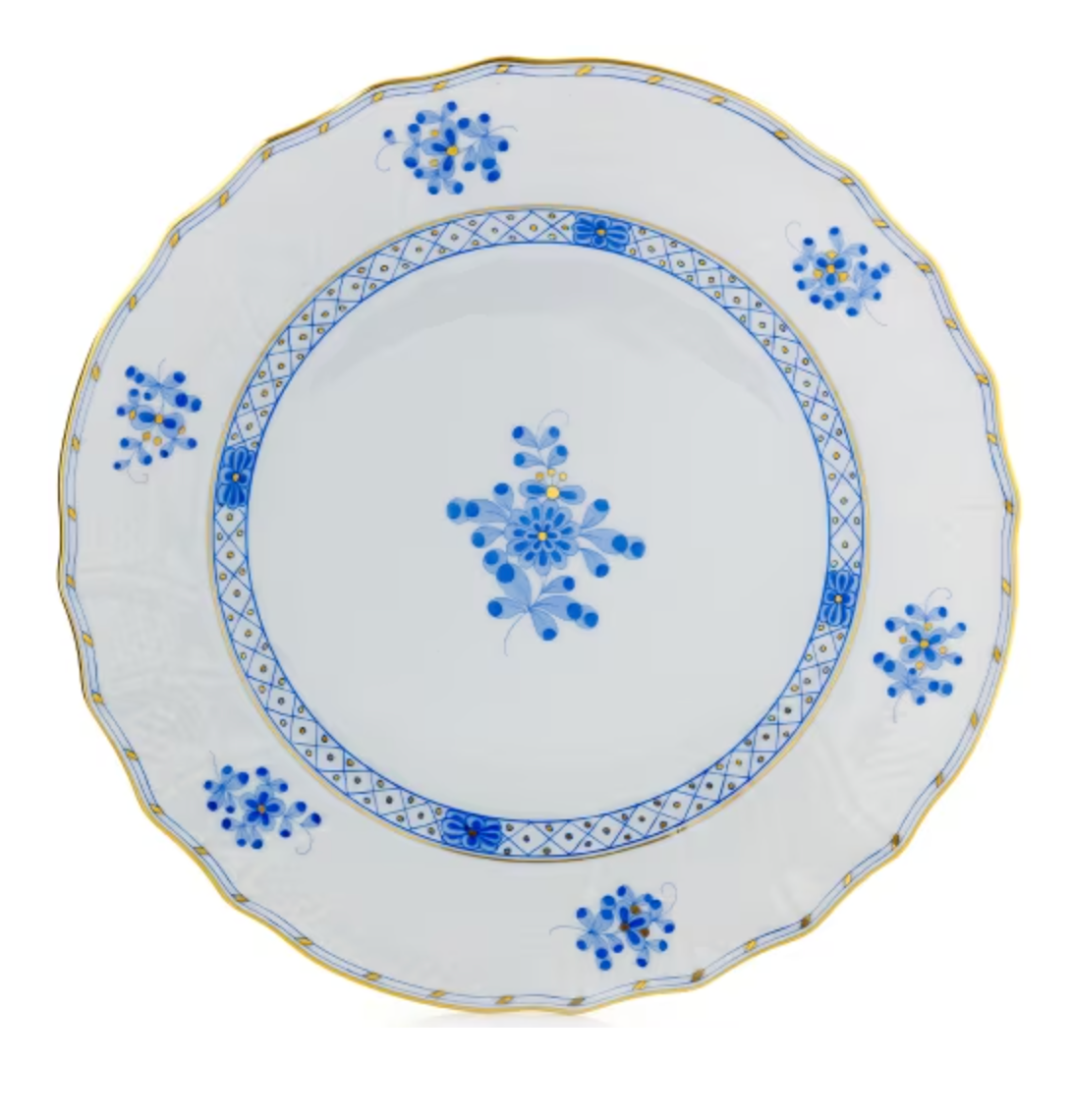 Blue Garden Dinner Plate