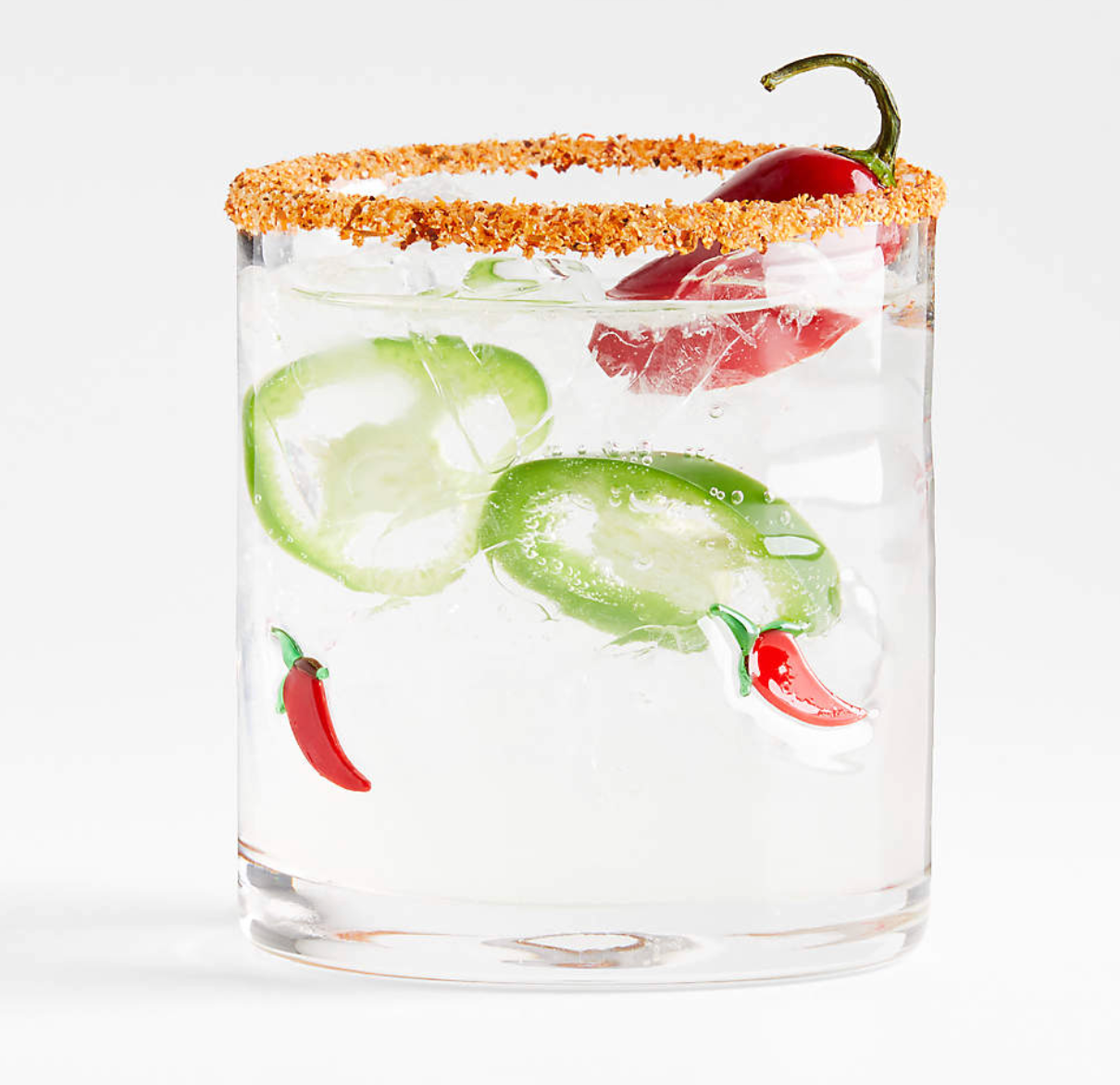 Chili Pepper Icon 14-Oz. Double Old-Fashioned Glass