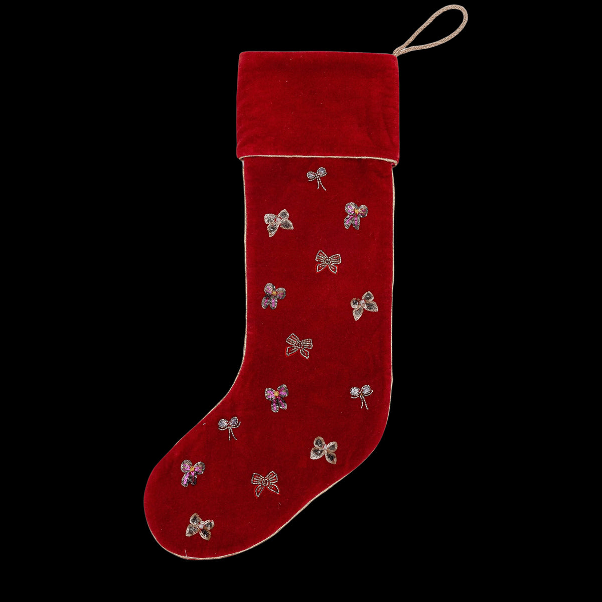 Bow Stocking in Red