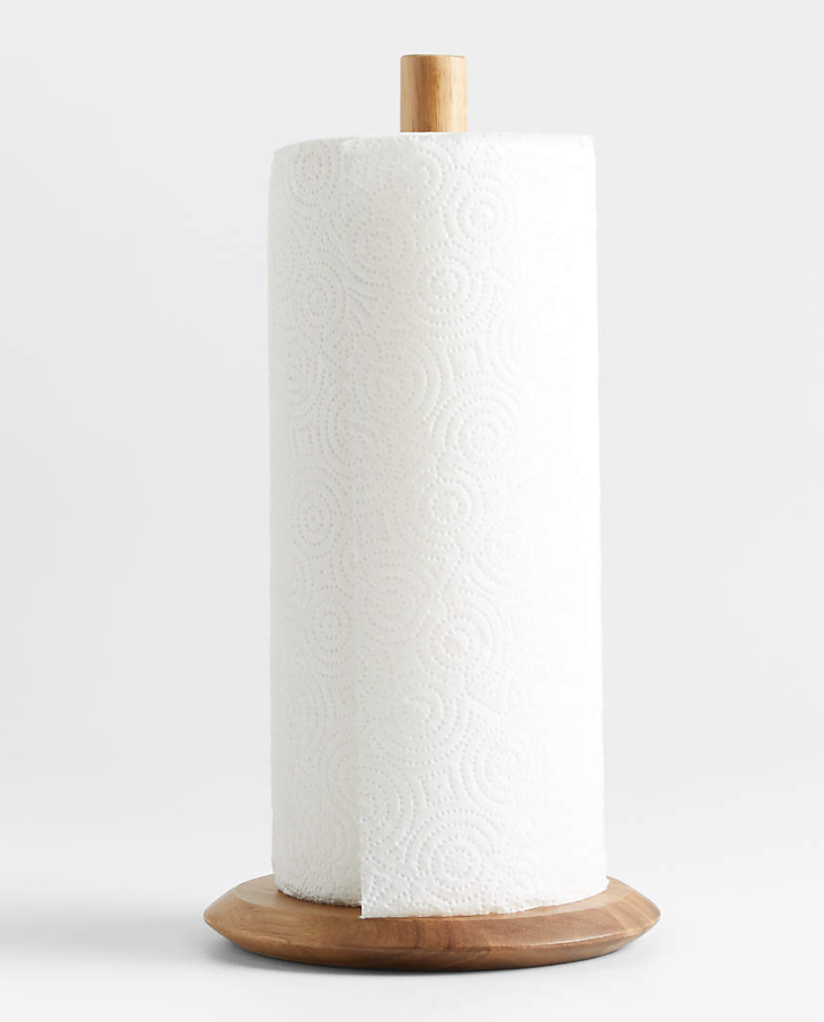 Acacia Wooden Paper Towel Holder