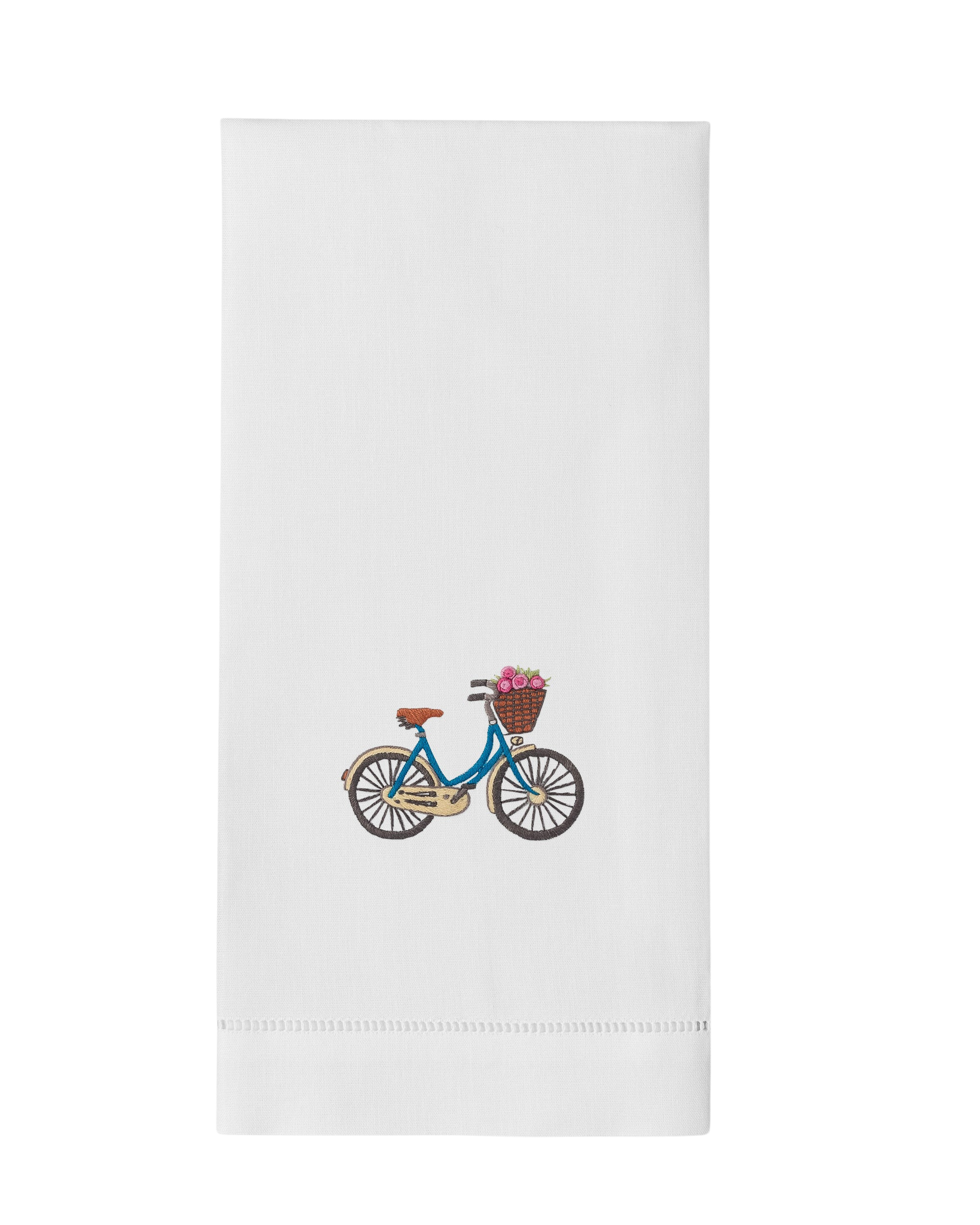 Henry Handwork Bicycle Flowers Towel