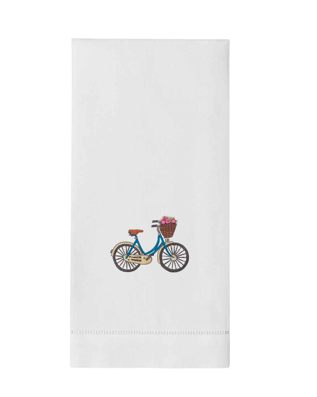 Bicycle Flowers Hand Towel
