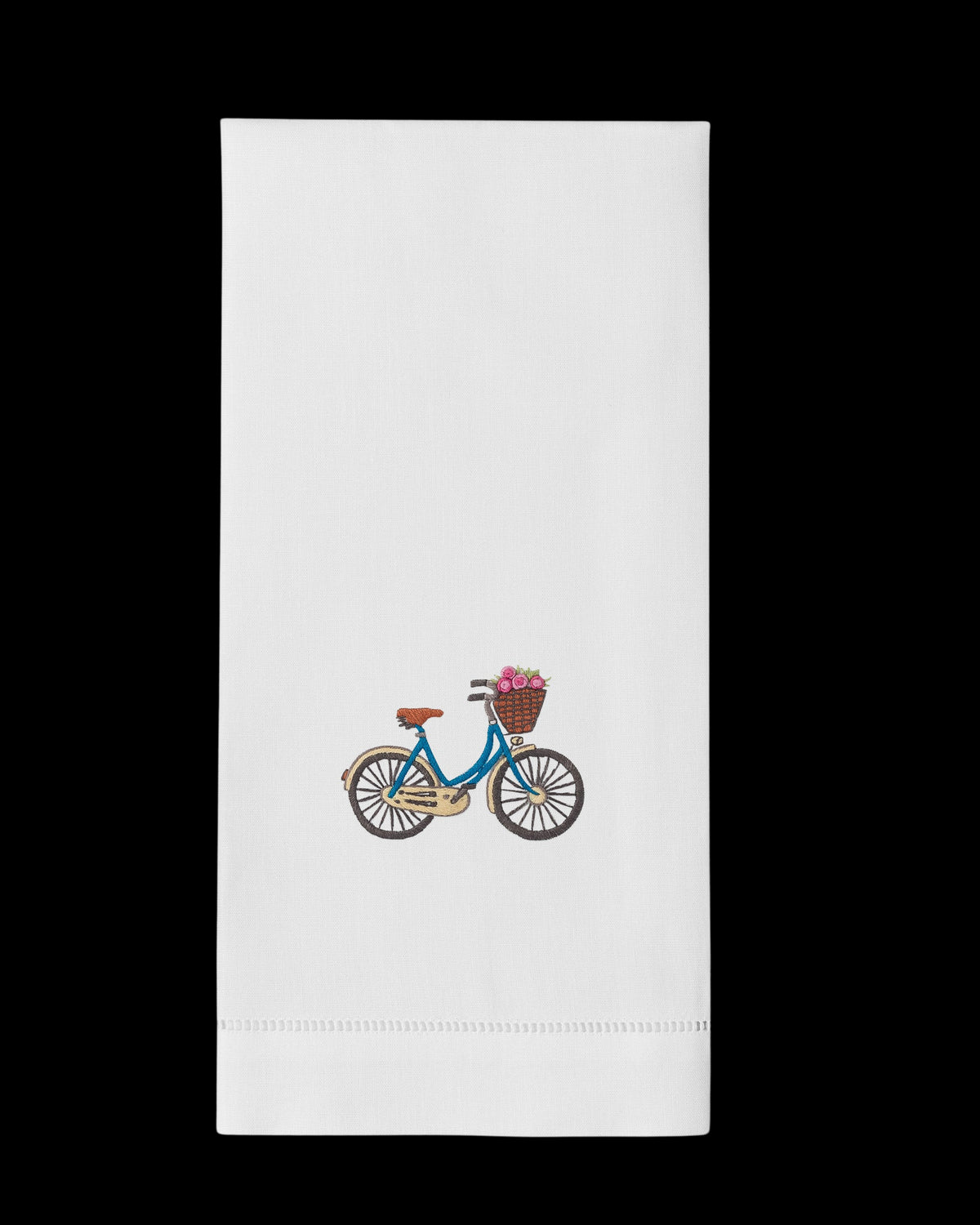 Bicycle Flowers Hand Towel