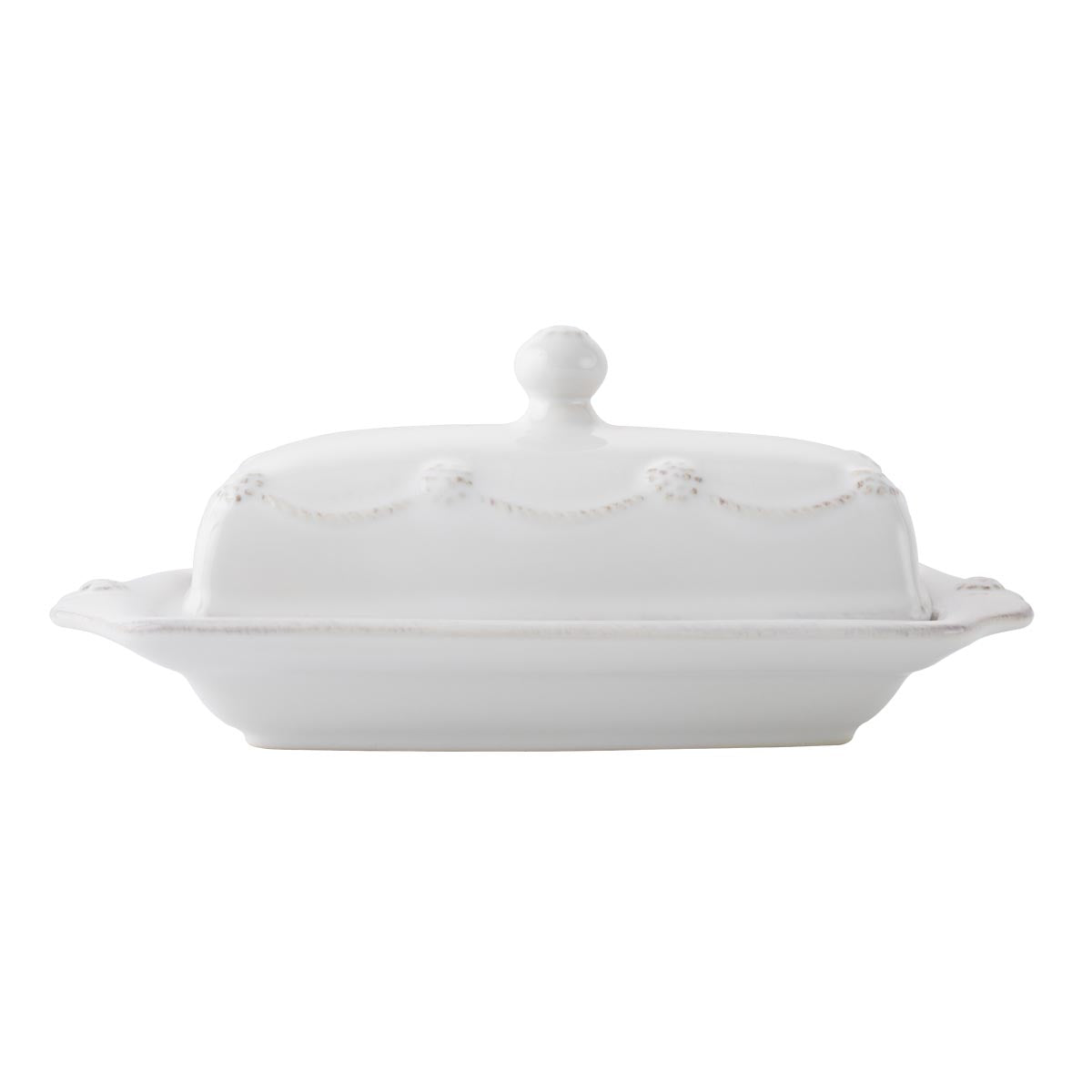 Berry & Thread Butter Dish - Whitewash