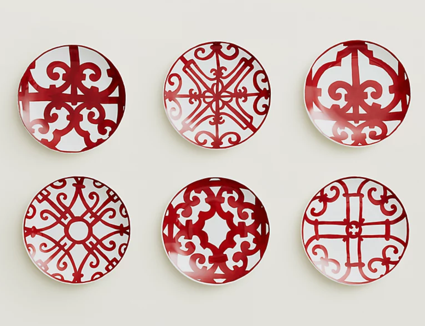 Balcon du Guadalquivir set of 6 bread and butter plates