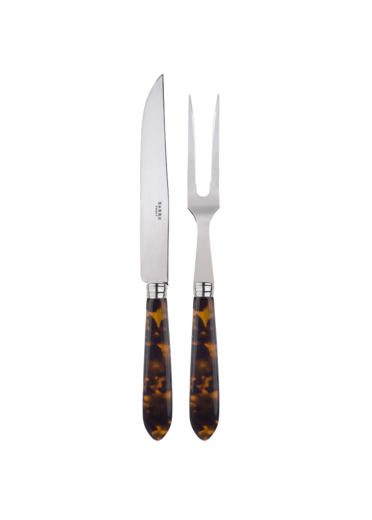 Carving Set, Faux Tortoise