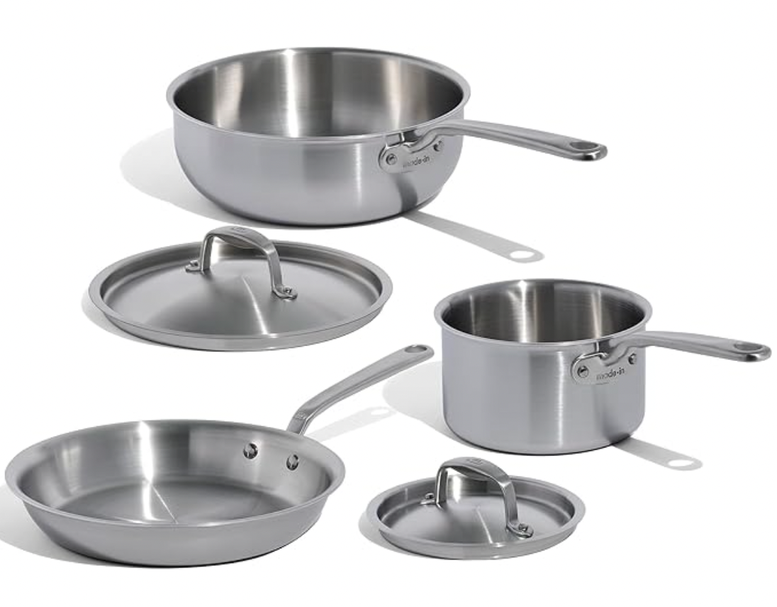 5-Piece Stainless Steel Cookware Set
