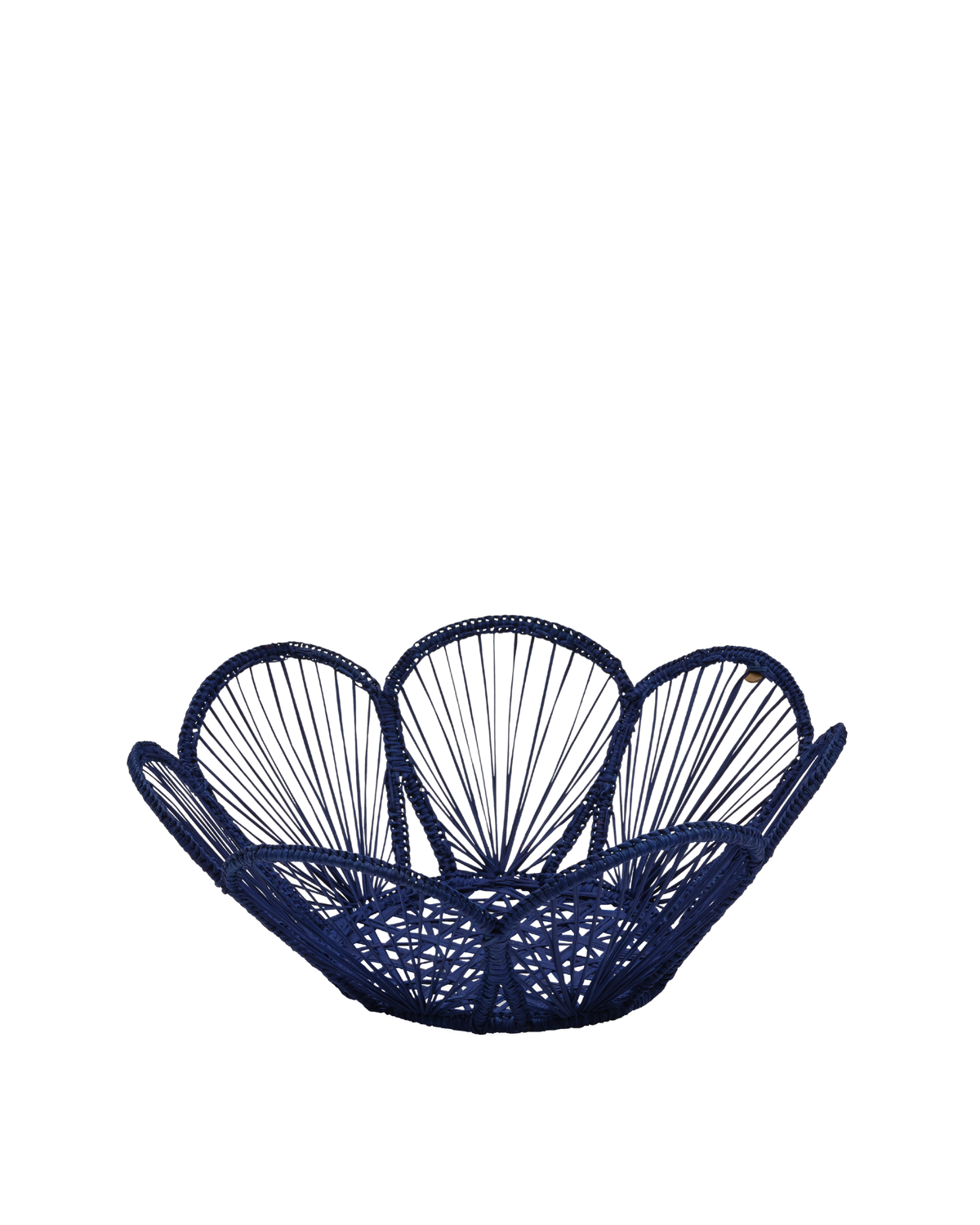 David Hicks Floral Basket in Blue