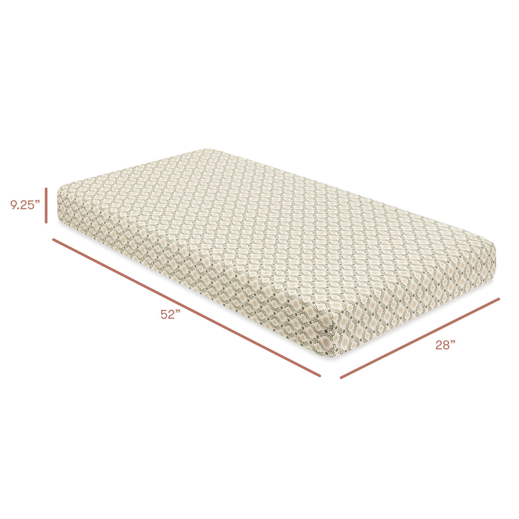 Crib Sheet in GOTS Certified Organic Brushed Cotton by Nate Berkus in Juniper Star