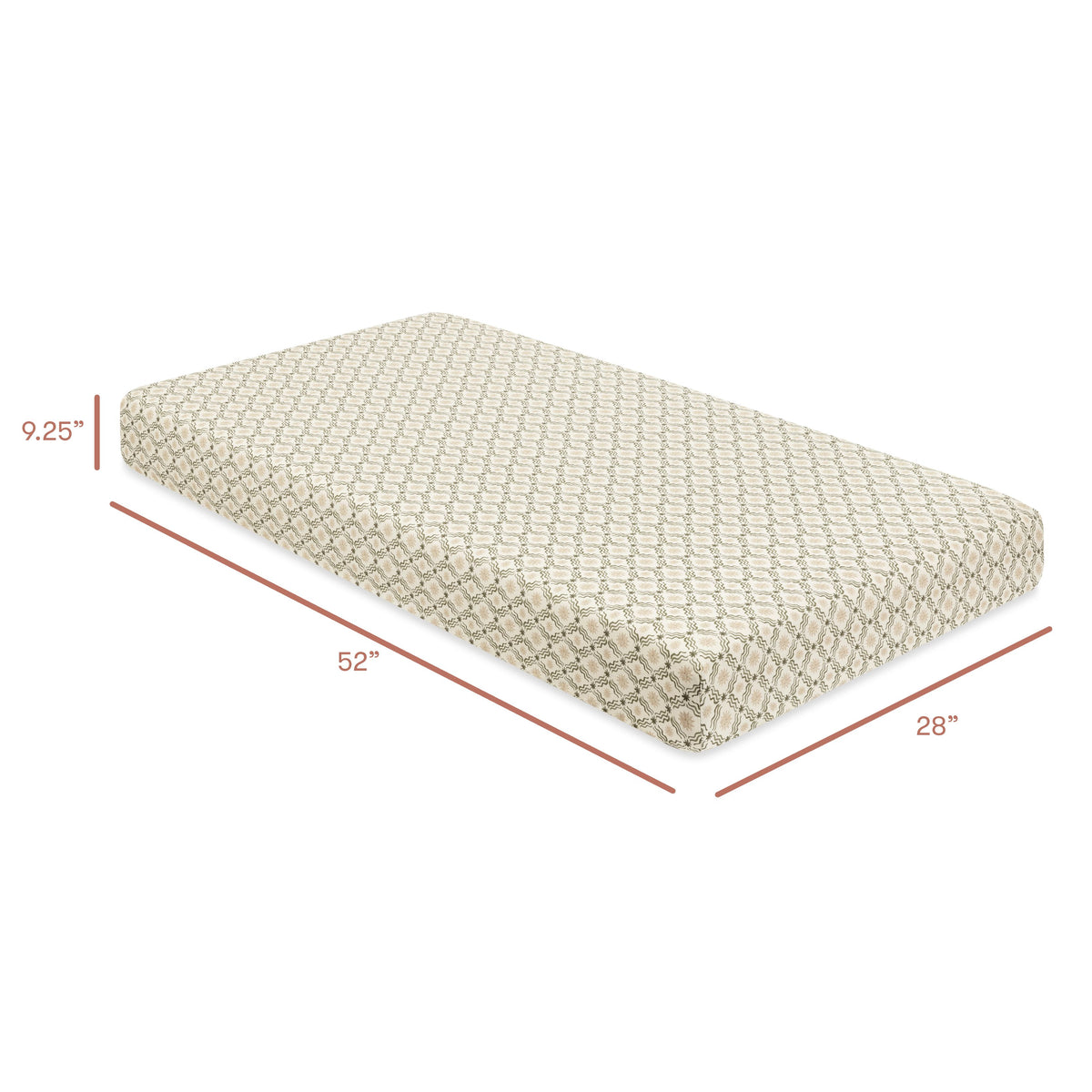 Crib Sheet in GOTS Certified Organic Brushed Cotton by Nate Berkus in Juniper Star