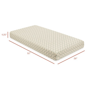 Crib Sheet in GOTS Certified Organic Brushed Cotton by Nate Berkus in Juniper Star