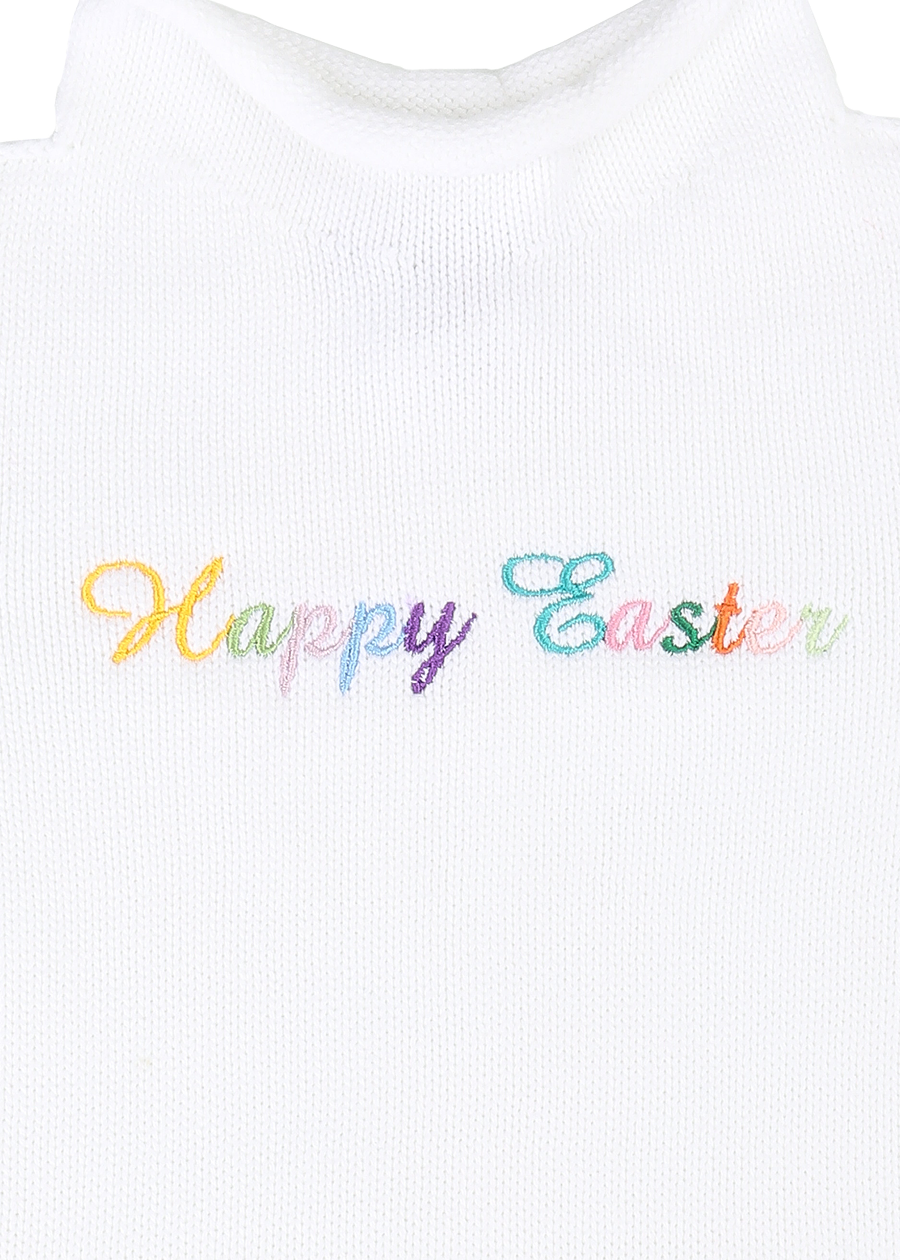 Happy Easter Rollneck Sweater in White