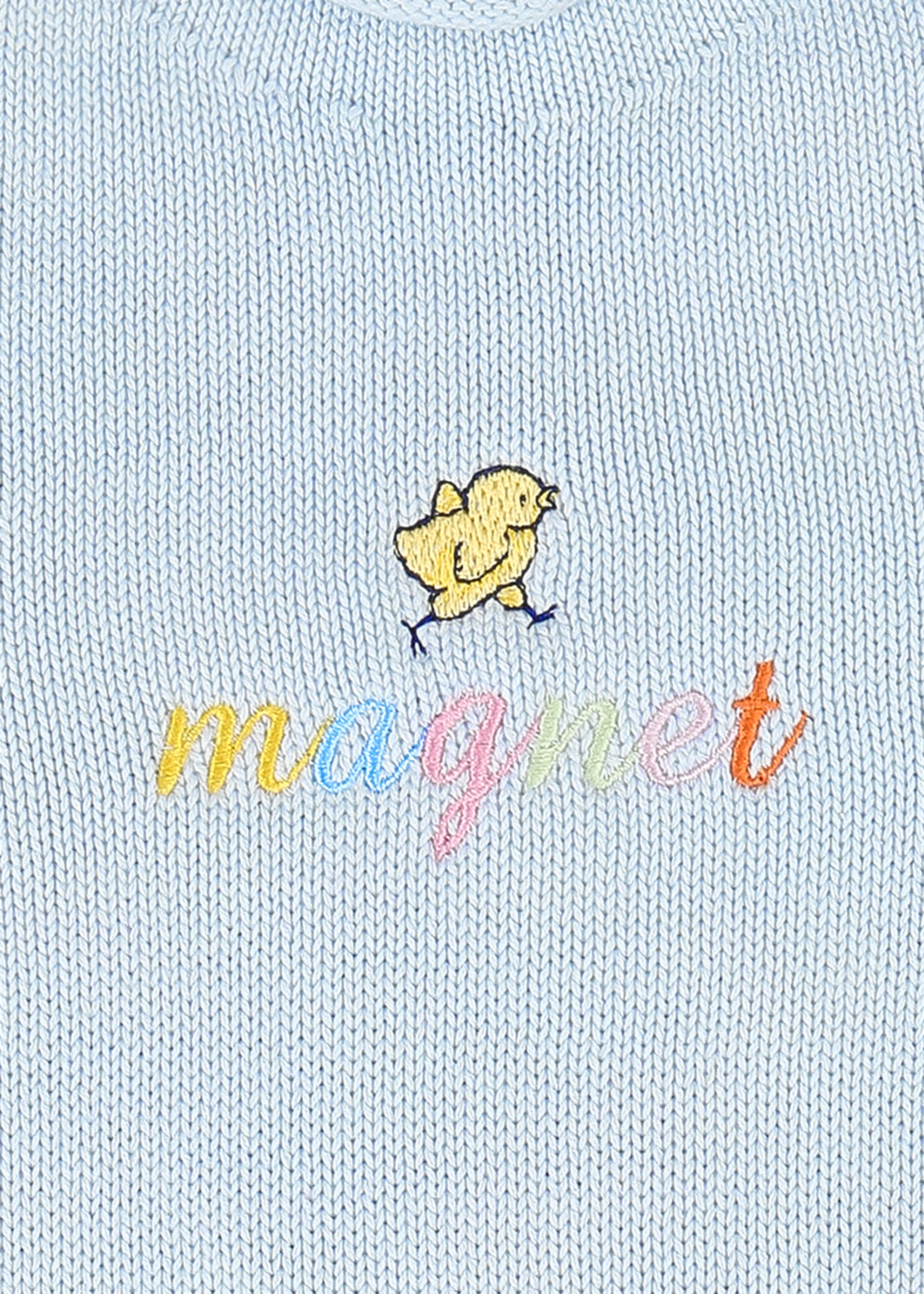 Chick Magnet Rollneck Sweater in Light Blue