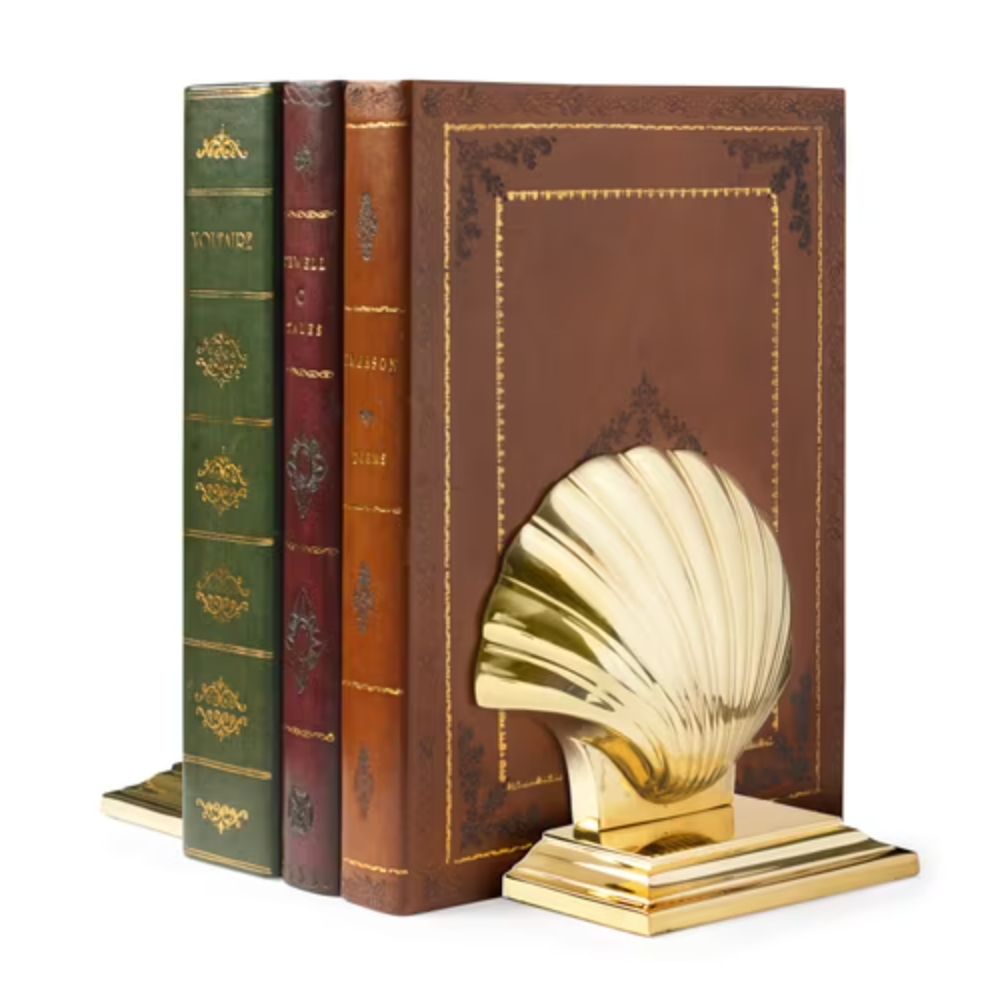Brass Shell Bookend / Doorstop