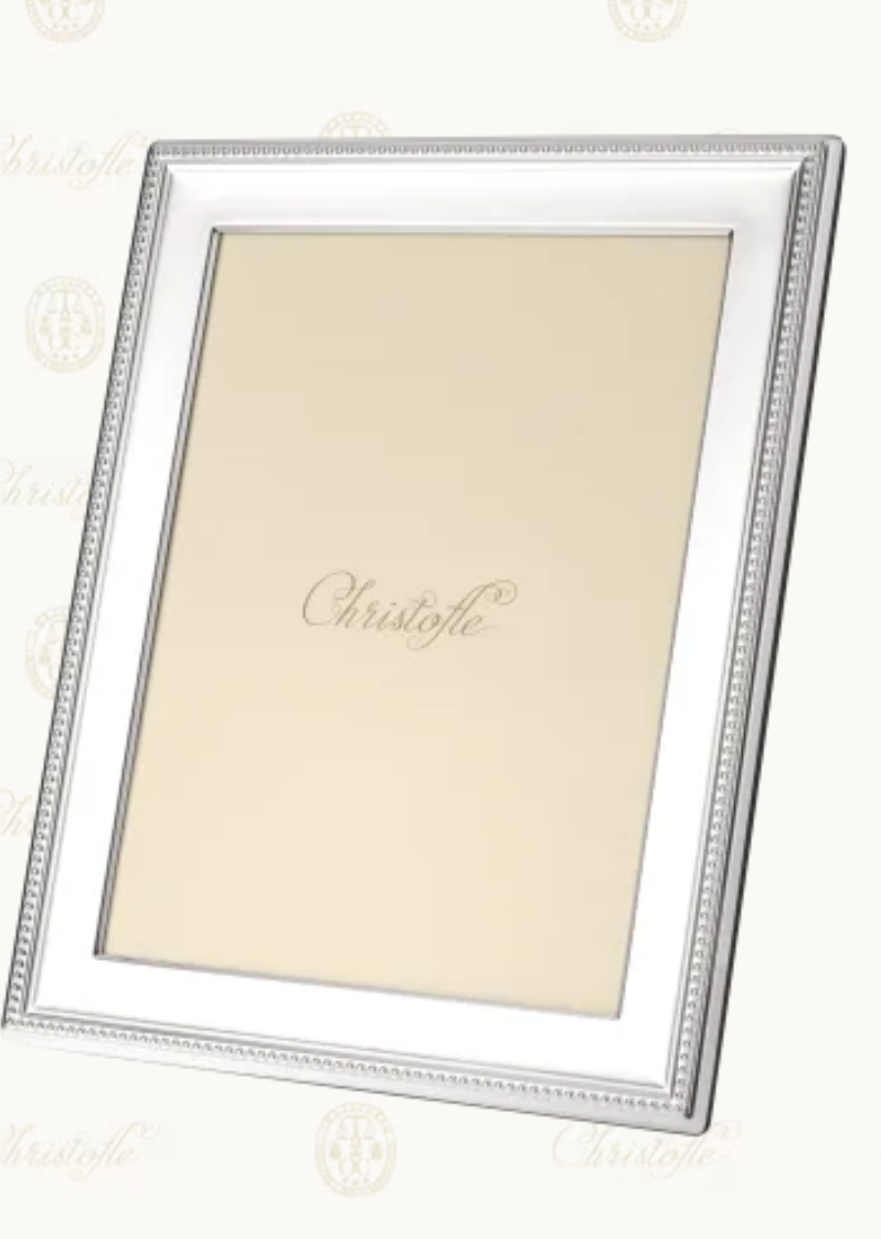 ChristoflePerles Silver-Plated Picture Frame, 7" x 9"