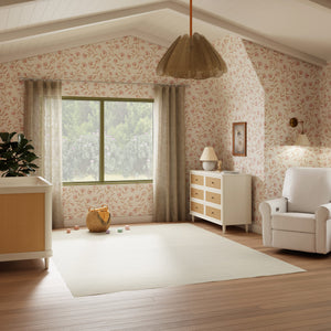 Marin with Cane 6 Drawer Assembled Dresser in Warm White & Honey Cane
