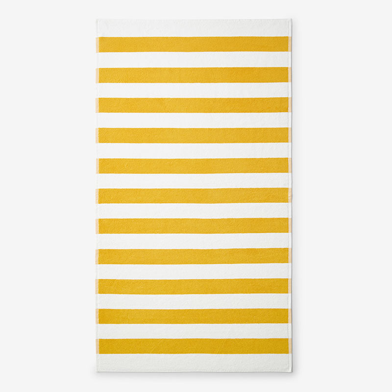Classic Cabana Stripe Beach Towel - Yellow