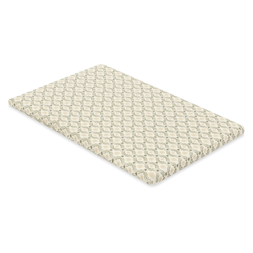 All-Stages® Bassinet Sheet in GOTS Certified Organic Brushed Cotton by Nate Berkus in Juniper Star