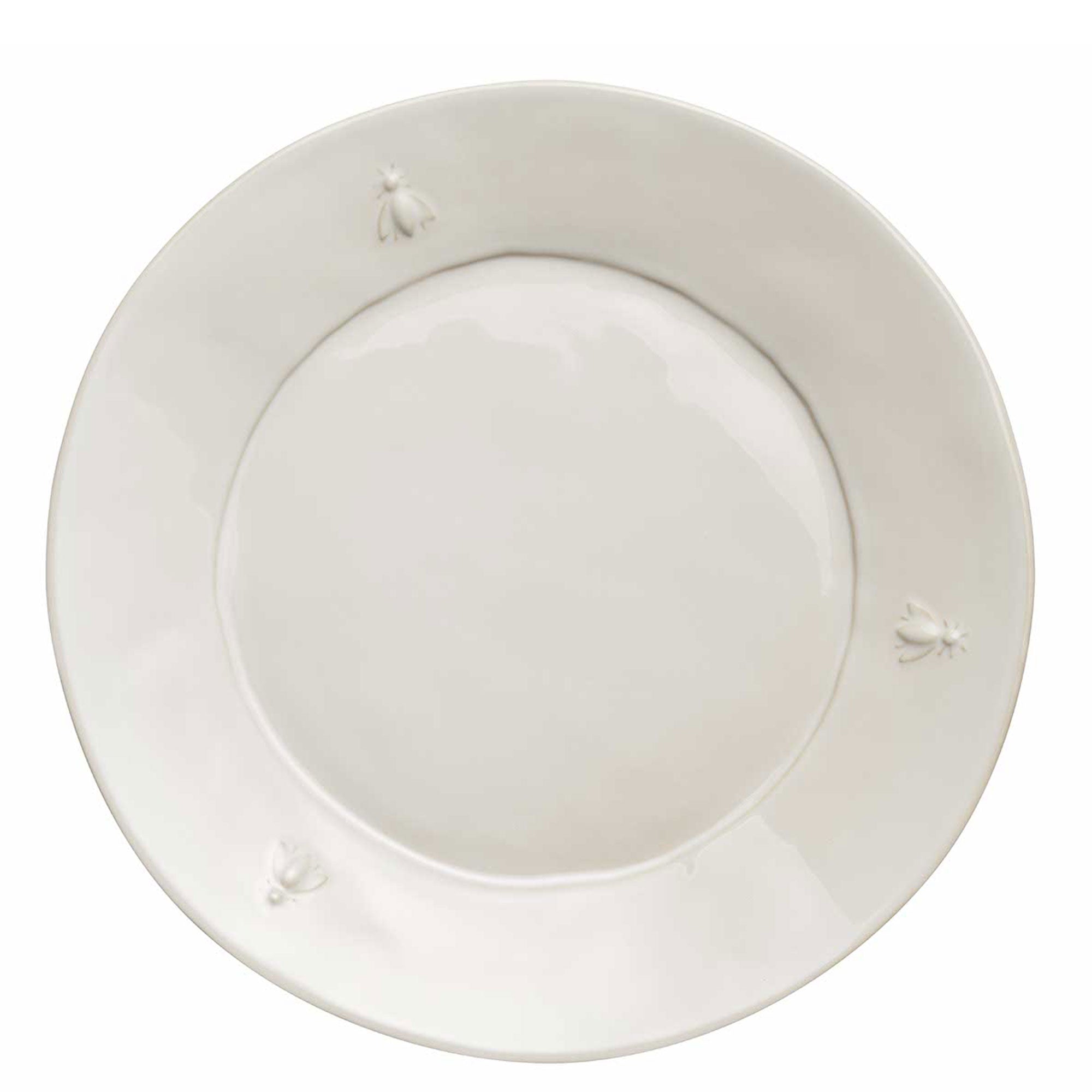 Bee Ceramic Dinner Plate Ecru (Set of 4)