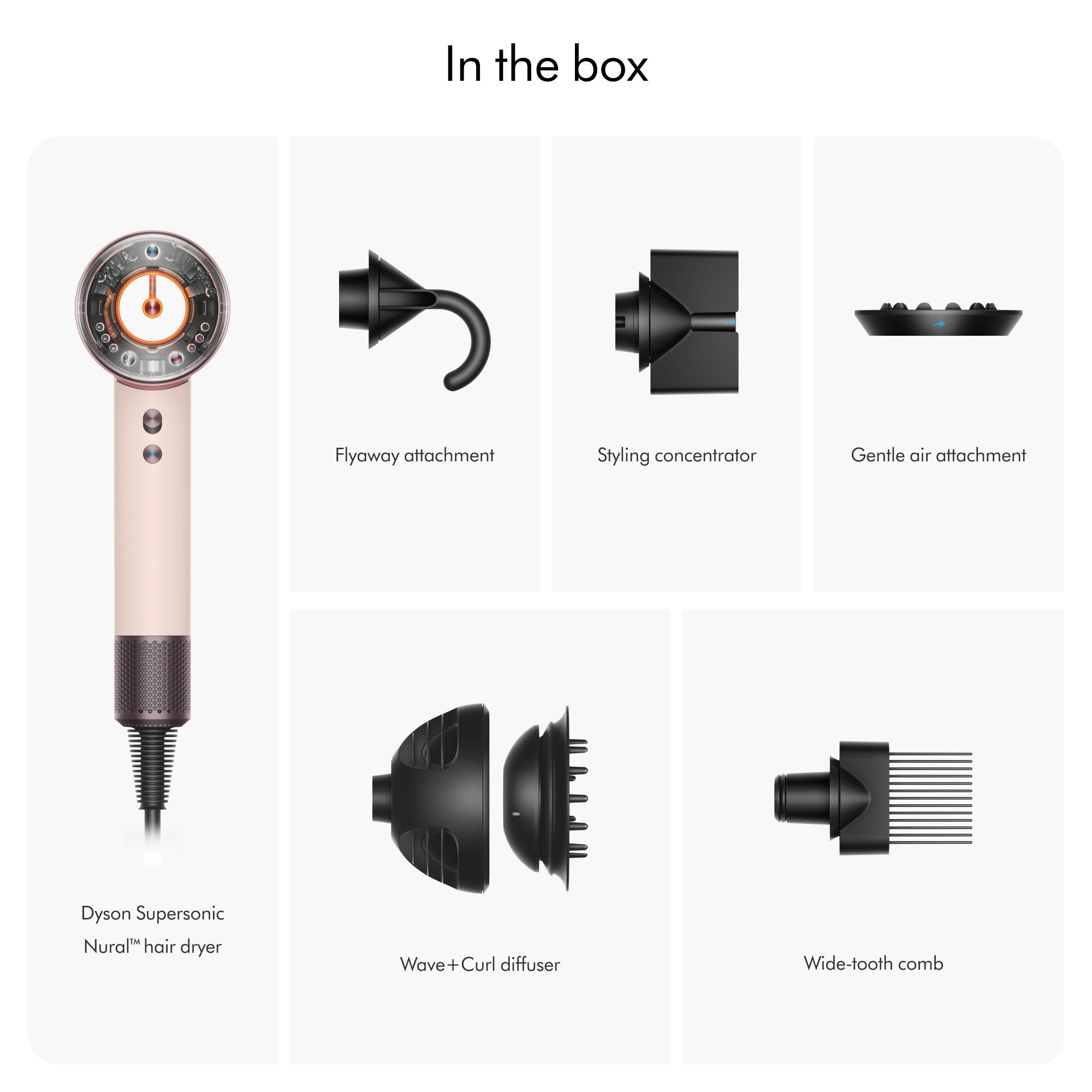 Supersonic Nural Hair Dryer in Ceramic Pink & Rose Gold