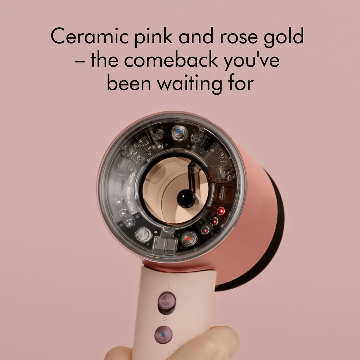 Supersonic Nural Hair Dryer in Ceramic Pink & Rose Gold