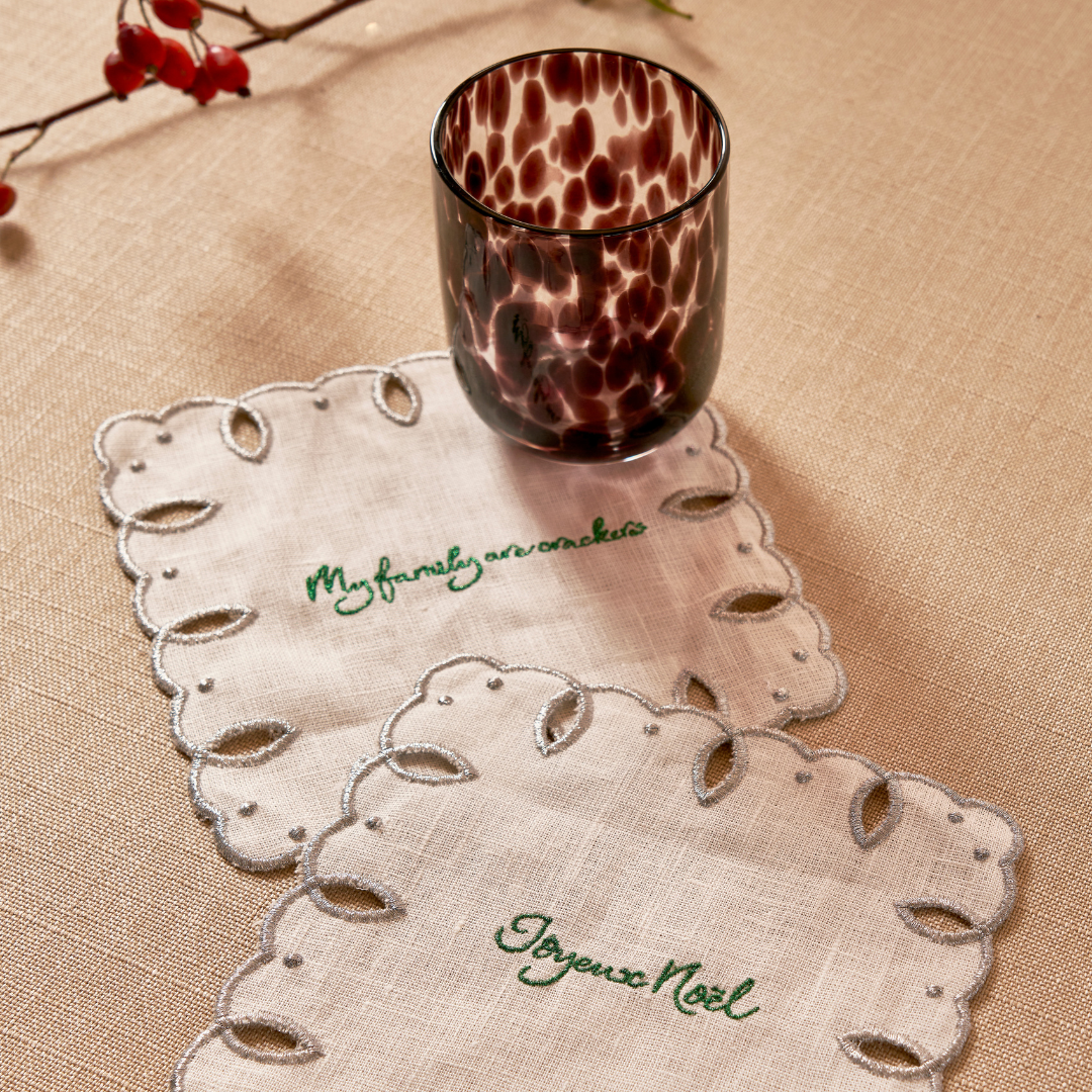 Festive Cocktail Napkins, Set of 4