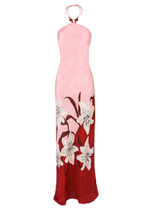 Tallulah Halter Dress in Liliana