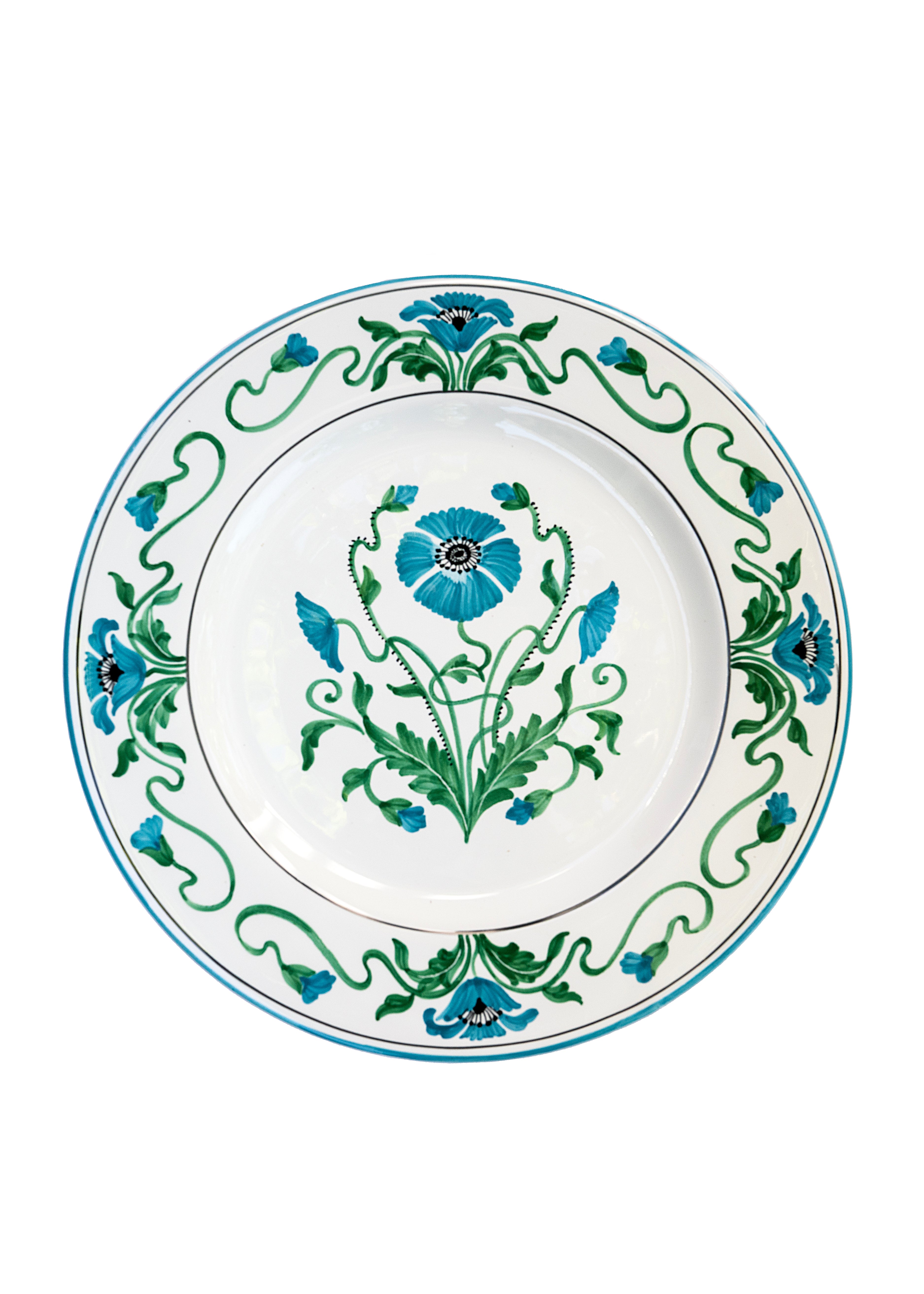 Papavero Dessert Plate in Arcadian Floral
