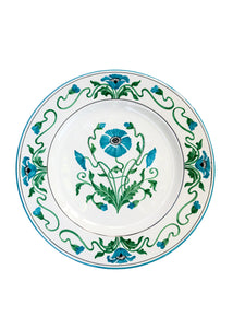 Papavero Dessert Plate in Light Blue