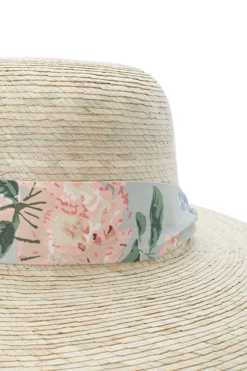 Lee Jofa x SBB: Daisy Sun Hat With Lee Jofa “Athlea” Ribbon