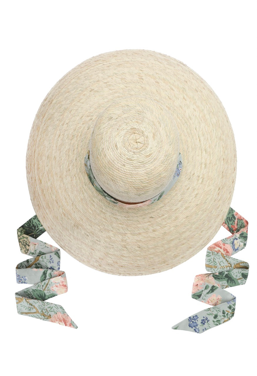 Lee Jofa x SBB: Daisy Sun Hat With Lee Jofa “Athlea” Ribbon