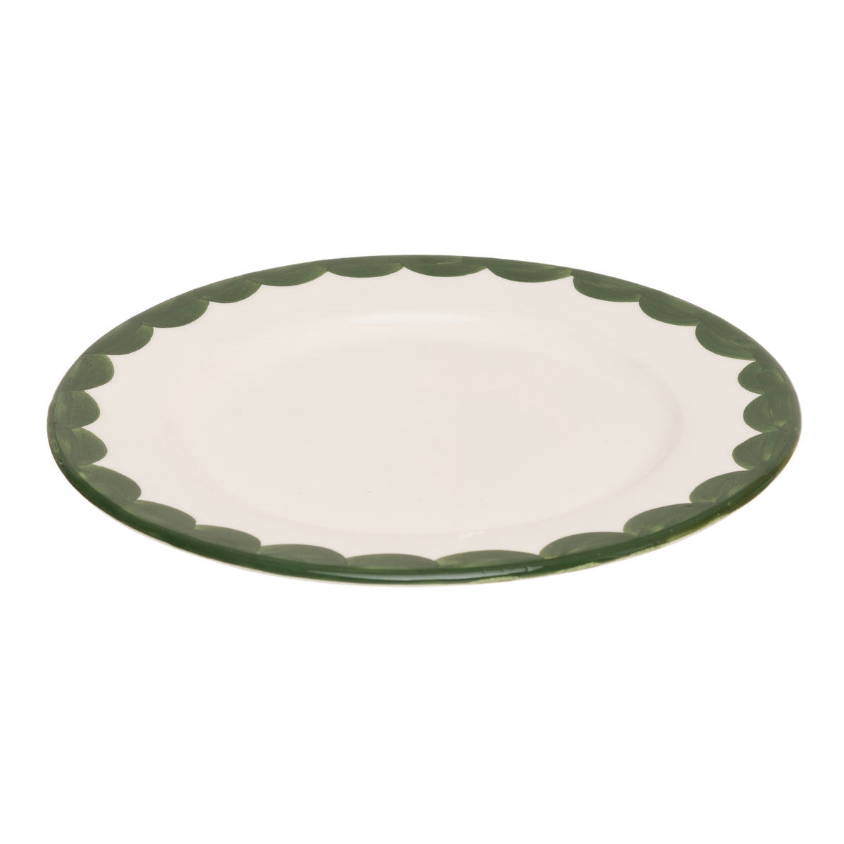 Green Scallop Side Plate