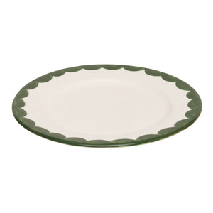 Green Scallop Side Plate