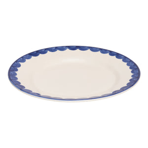 Blue Scallop Dinner Plate