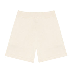 Women’s Cream Knit Shorts