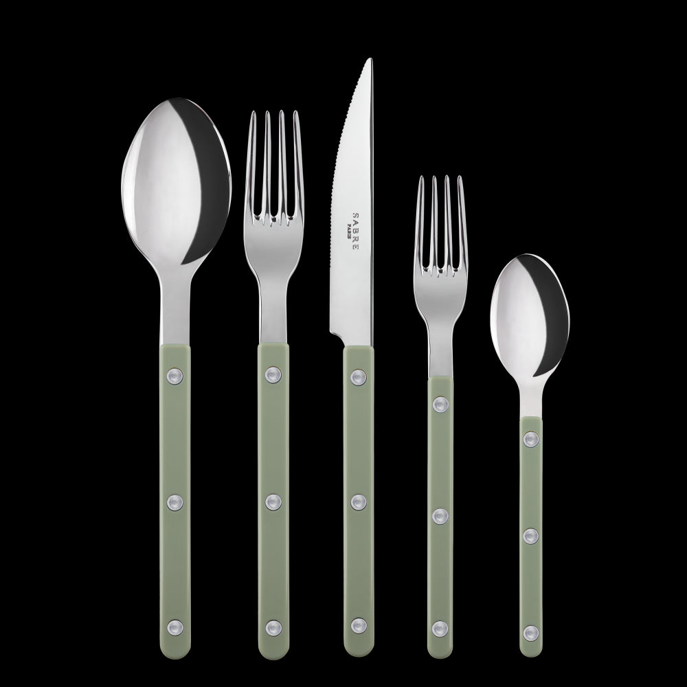 Bistrot Place Setting in Asparagus, Set of 5