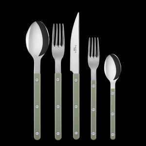 Bistrot Place Setting in Asparagus, Set of 5