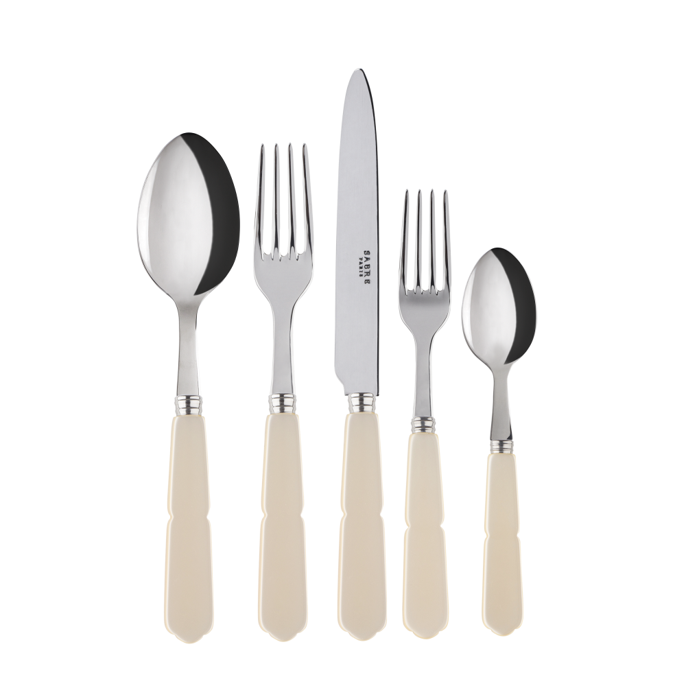 Gustave Place Setting in Pearl, Set of 5
