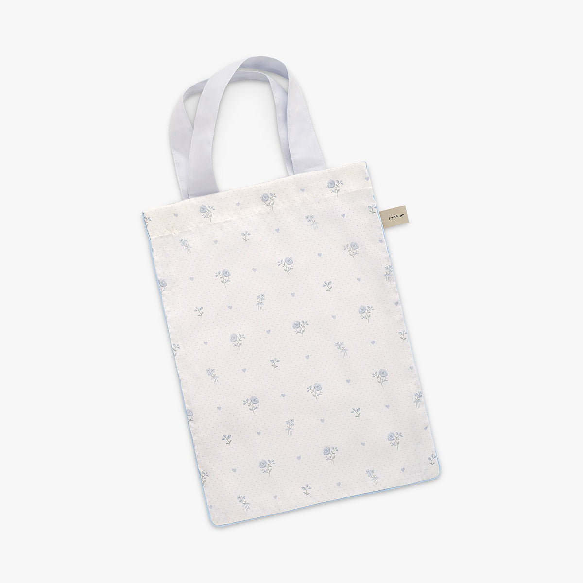 Tote bag in Ditsy Floral in Blue. 
