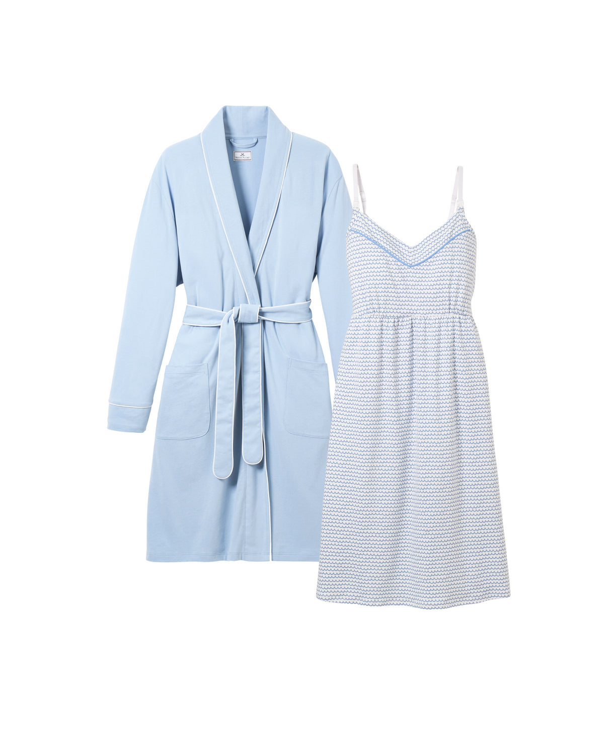 The Essential Maternity Set in Periwinkle & La Mer