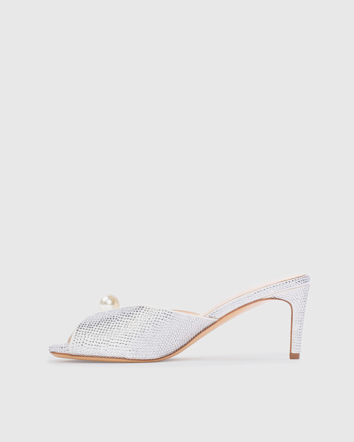 Veda 65 in White Satin Embellished