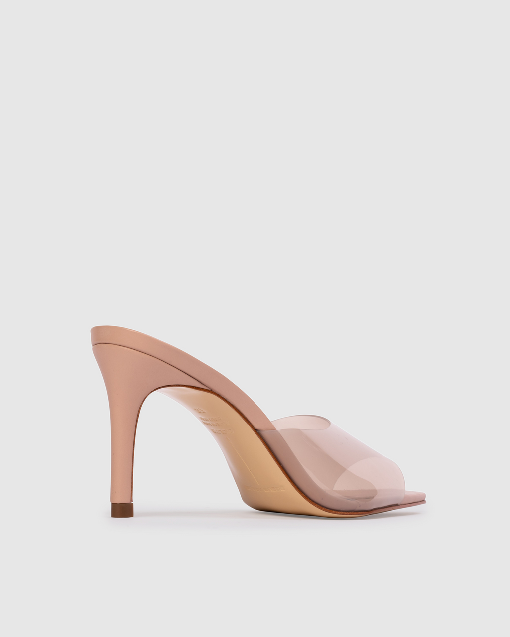 Belle 80 Mule in Old Rose Leather