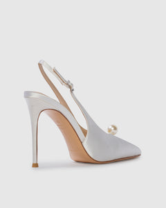 Reina 100 in White & Satin Pearl