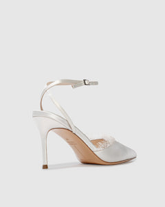 Lace 80 in White Satin