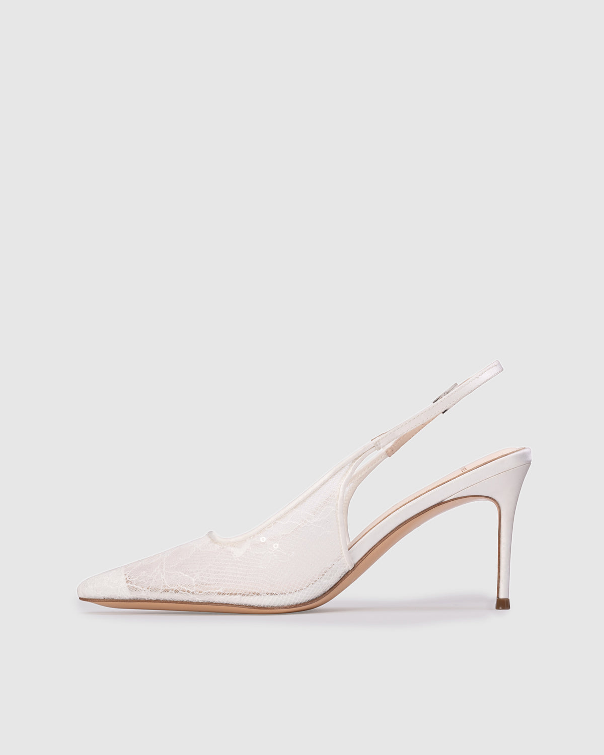 Marina 80 in White Sequin Lace