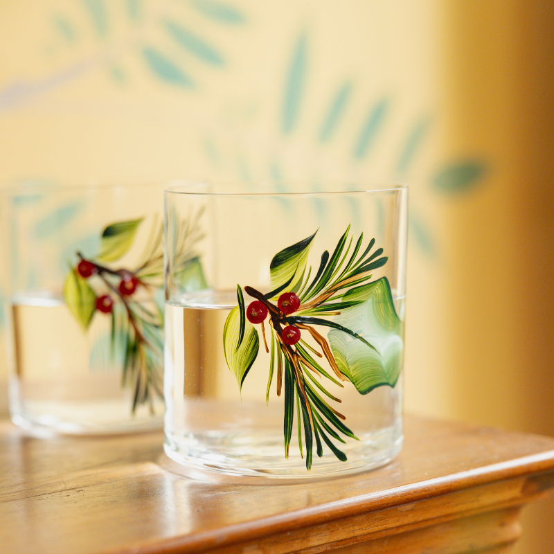 Holly Crystal Tumbler