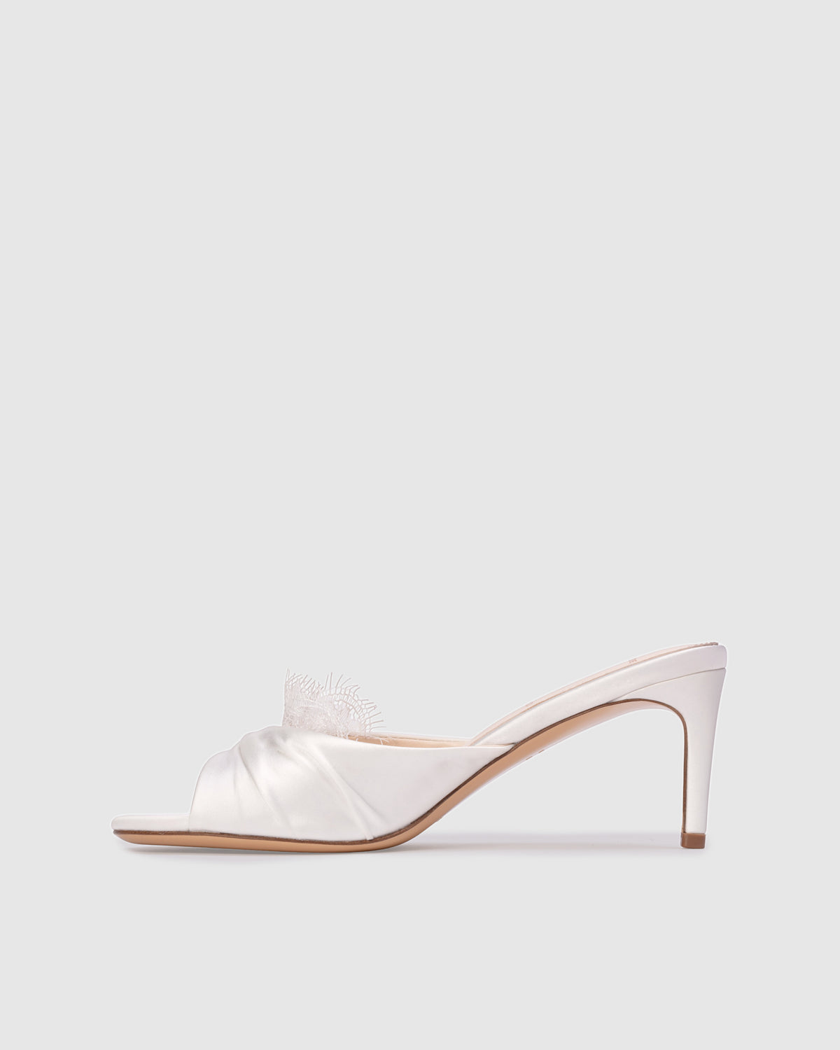 Lacey 65 in White Satin